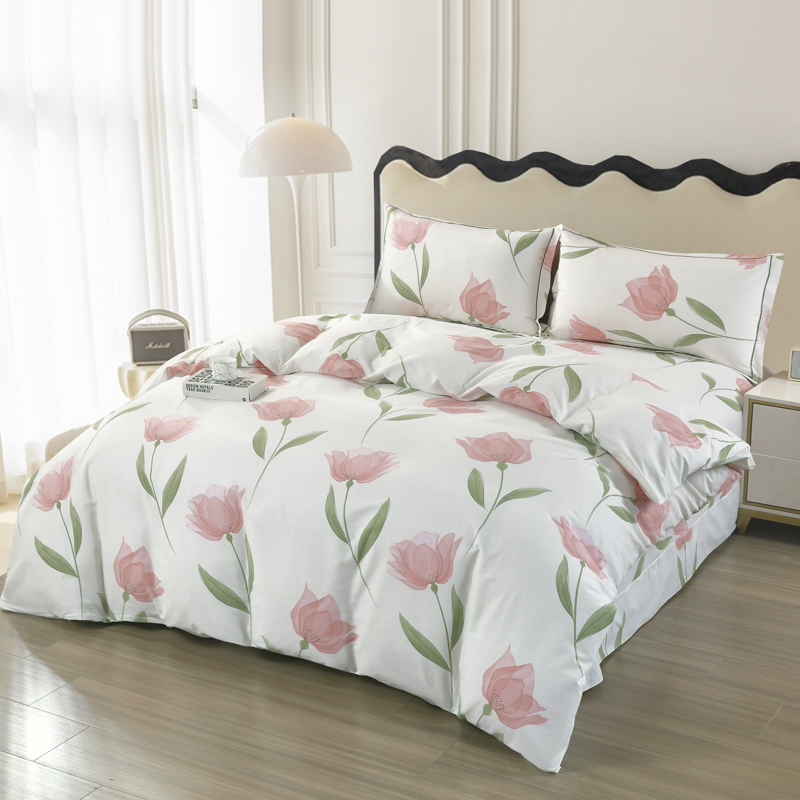 洁丽雅(Grace) &ldquo;百合庄园&rdquo;加厚全棉四件套  JLY-TJ1051   单位：（套） 200*230CM 白色